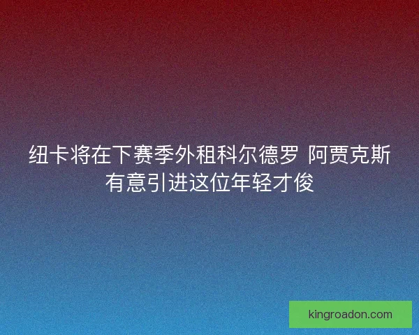 纽卡将在下赛季外租科尔德罗 阿贾克斯有意引进这位年轻才俊