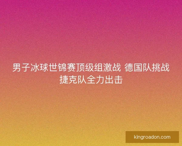 男子冰球世锦赛顶级组激战 德国队挑战捷克队全力出击